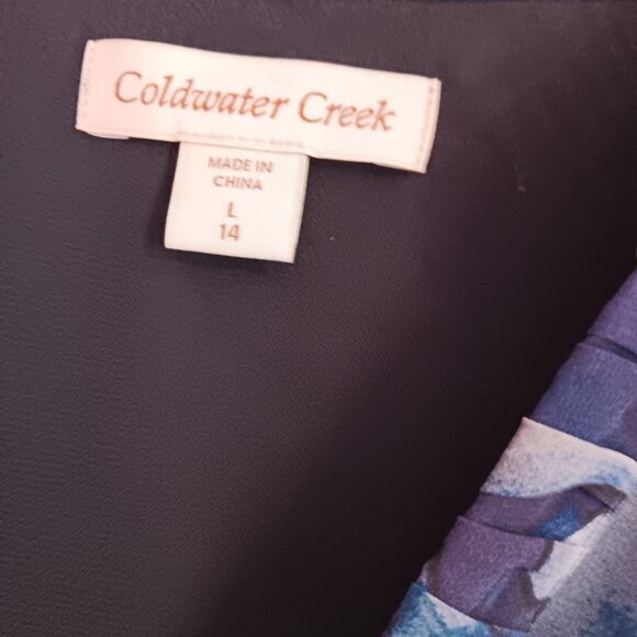 Coldwater Creek Women's button front Floral Multicolored Large Shirt - Picture 4 of 4